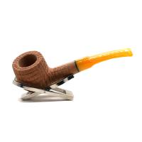 Savinelli Pannocchia 122 Rustic Half-Bent 6mm Filter Fishtail Pipe (SAV2045)
