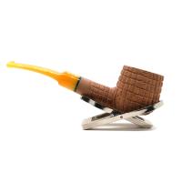 Savinelli Pannocchia 122 Rustic Half-Bent 6mm Filter Fishtail Pipe (SAV2045)