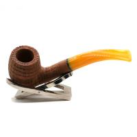 Savinelli Pannocchia 601 Rustic Bent 6mm Filter Fishtail Pipe (SAV2047)