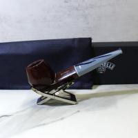 Savinelli Oceano Burgundy 510 Smooth Straight Bulldog 6mm Fishtail Pipe (SAV2005)