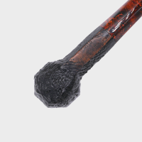 Savinelli Ottagono Sandblast Black Straight 6mm Filter Fishtail Pipe (SAV2068)