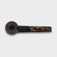 Savinelli Paloma 510 Rustic Black 6mm Filter Fishtail Pipe (SAV2073)