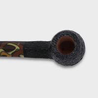 Savinelli Paloma 510 Rustic Black 6mm Filter Fishtail Pipe (SAV2073)