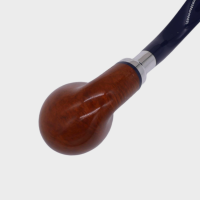 Savinelli Eleganza Smooth 614 Natural Full Bent Billiard 6mm Filter Fishtail Pipe (SAV2074)