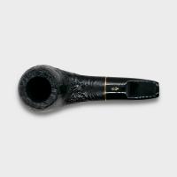 Savinelli Lollo Sandblasted Black 01 6mm Filter Fishtail Pipe (SAV2097)