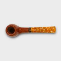 Savinelli Miele 626 Smooth Bent Honey 6mm Filter Fishtail Pipe (SAV2104)