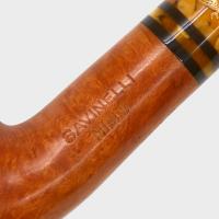 Savinelli Miele 626 Smooth Bent Honey 6mm Filter Fishtail Pipe (SAV2104)