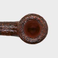 Savinelli Miele 316 Brownblast KS Semi Bent Honey 6mm Filter Fishtail Pipe (SAV2106)