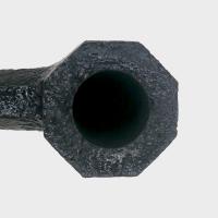 Savinelli Ottagono Sandblast Black Straight 6mm Filter Fishtail Pipe (SAV2136)