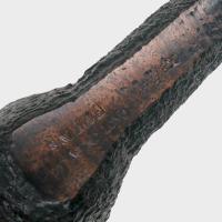 Savinelli Ottagono Sandblast Black Straight 6mm Filter Fishtail Pipe (SAV2137)