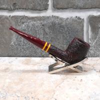 Savinelli Regimental 128 Rustic Dark Brown 6mm Filter Fishtail Pipe (SAV587)