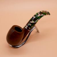 Savinelli Camouflage Smooth 614 Dark Brown 6mm Fishtail Pipe (SAV712) (End of Line)
