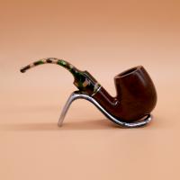 Savinelli Camouflage Smooth 614 Dark Brown 6mm Fishtail Pipe (SAV712) (End of Line)