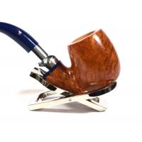 Savinelli Eleganza 614 Natural Smooth Full Bent Billiard 6mm Filter Fishtail Pipe (SAV773)