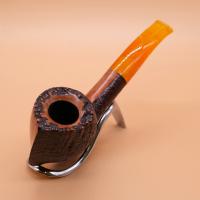 Savinelli Autograph Smooth & Sandblast 6mm Fishtail Pipe (SAV781)