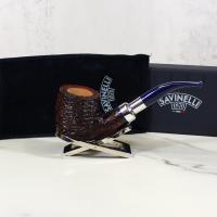 Savinelli Eleganza Brownblast 622 Bent Pot 6mm Filter Fishtail Pipe (SAV944)