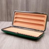 Savinelli Leather Cigar Case - Green - Fits 3 Cigars
