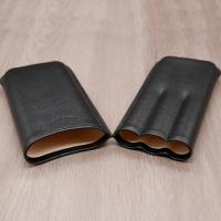 Savinelli Leather Cigar Case - Black - 3 Cigars