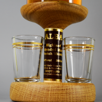 Ship In A Bottle Whisky Decanter With Tap & 2 Whisky Glasses (Stylish