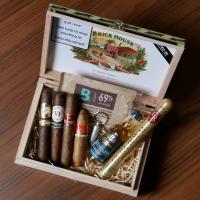 Sip Smoke and Scent Gift Box Sampler - 4 Cigars 3 Accessories & 1 Miniature