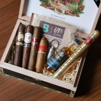 Sip Smoke and Scent Gift Box Sampler - 4 Cigars 3 Accessories & 1 Miniature
