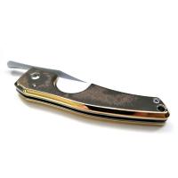 SLIGHT SECONDS Les Fines Lames Le Petit - The Cigar Pocket Knife - 18K Gold Leaves