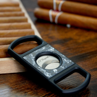 ST Dupont Cigar Cutter - Double Blade - Dark Storm - White Carbon Fiber (Discontinued)