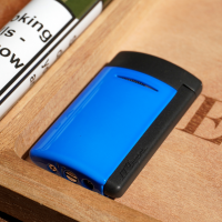 ST Dupont Lighter - Minijet - Fluo Blue (Discontinued)