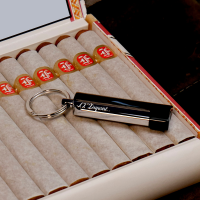 ST Dupont Cigar Punch Cutter - Maxijet - Black Lacquer & Chrome