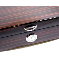 Savinelli High Lacquered Brown Humidor - 30 Cigar Capacity