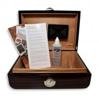 Savinelli High Lacquered Brown Humidor - 30 Cigar Capacity (End of Line)