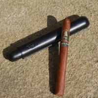 Savinelli Churchill Leather Cigar Case - Black - Fits 1 Cigar