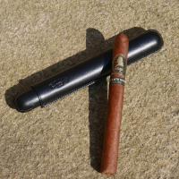 Savinelli Churchill Leather Cigar Case - Black - Fits 1 Cigar (End of Line)