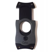 Colibri S Cut Brushed Metal Cigar Cutter - Gunmetal & Black