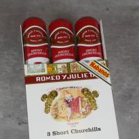 Romeo y Julieta Short Churchill Tubed Cigar - Pack of 3