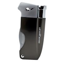 Silver Match Bayswater Pipe Lighter with Pipe Tool - Gunmetal & Silver (SM3)