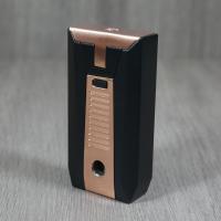 Colibri Slide Double Jet Flame Lighter - Matte Black & Rose Gold