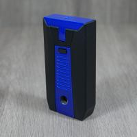 Colibri Slide Double Jet Flame Lighter - Black & Blue