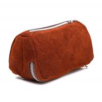 Savinelli Suede 2 Pipe & Tobacco Pouch - Burnt