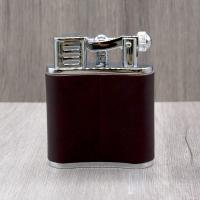 J Cure C.Gars Collection Jet Flame Table Lighter - Brown Leather