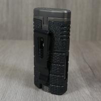 Xikar Tactical Triple Jet Flame Cigar Lighter - Black & Gunmetal