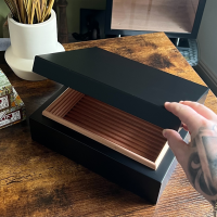 SLIGHT SECONDS - Adorini Torino Black Deluxe Cigar Humidor - 30 Cigar Capacity (AD059)