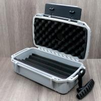 Firebird Travel Waterproof Case Silver - 10 cigars capacity