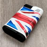 Palio Charlie Turano III Single Jet Flame Cigar Lighter - UK Flag