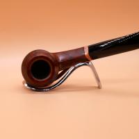 Vauen Six 1107 Dark Brown Smooth 6mm Filter Fishtail Pipe (VA1061)