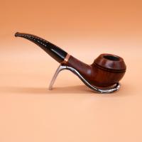 Vauen Six 1107 Dark Brown Smooth 6mm Filter Fishtail Pipe (VA1061)