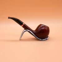 Vauen Six 1109 Dark Brown Smooth 6mm Filter Fishtail Pipe (VA1062)