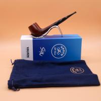 Vauen Six 1104 Dark Brown Smooth 6mm Filter Fishtail Pipe (VA1107)