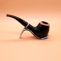 Vauen Pearl 161 Smooth Bent 9mm Filter Fishtail Pipe (VA741)