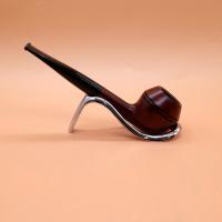 Vauen Six 1105 Dark Brown Smooth 6mm Filter Fishtail Pipe (VA798)